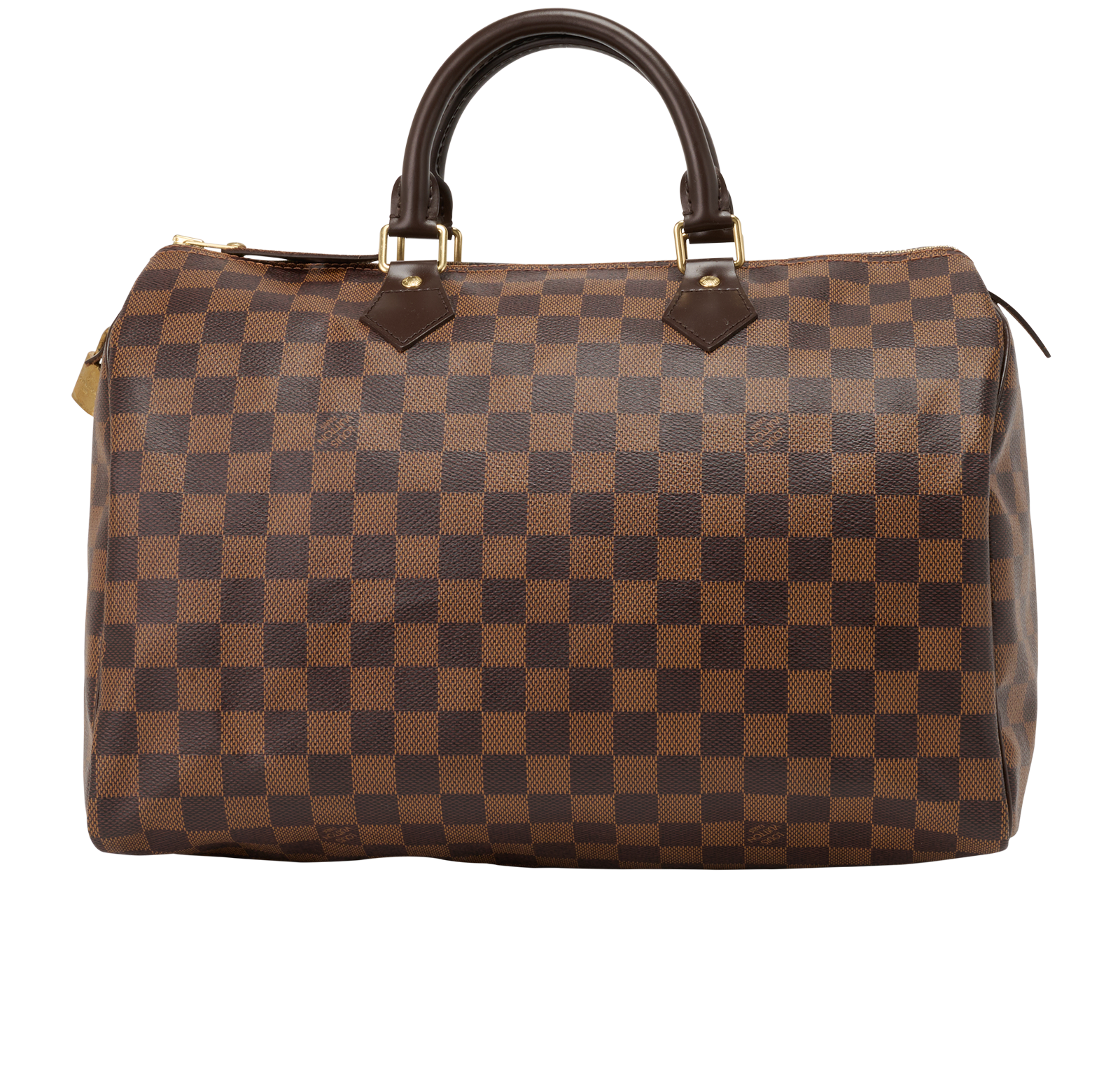 Speedy 35, &pound;795, Handbags, Brown, Canvas, Back view